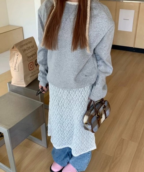 SHOUYO（ショウヨウ）の「シアーレース ロングワンピース（ワンピース・レディース・オフホワイト・M）」の7枚目の写真