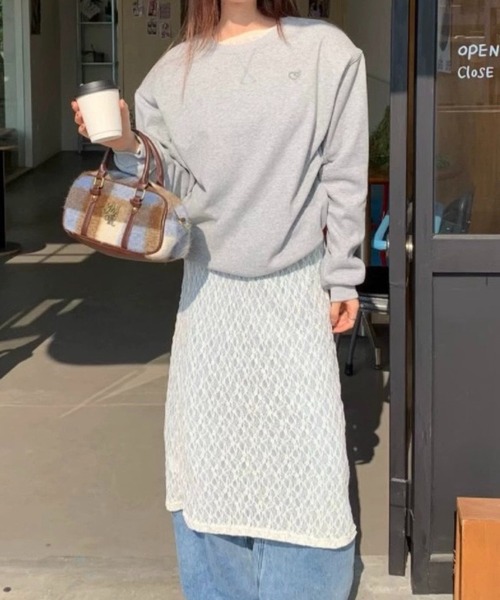 SHOUYO（ショウヨウ）の「シアーレース ロングワンピース（ワンピース・レディース・オフホワイト・M）」の9枚目の写真