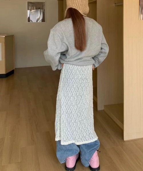 SHOUYO（ショウヨウ）の「シアーレース ロングワンピース（ワンピース・レディース・オフホワイト・M）」の19枚目の写真