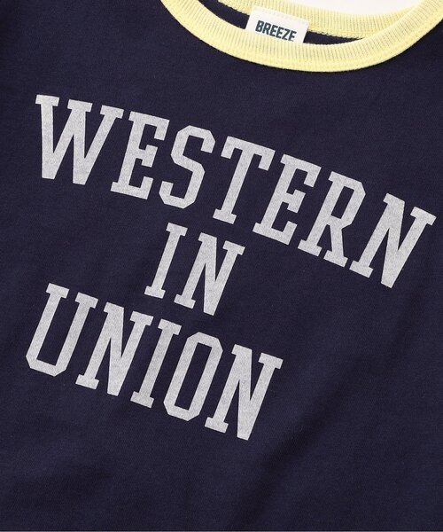 BREEZE（ブリーズ）の「【リンク】リンガー配色3柄ロゴTシャツ（Tシャツ/カットソー・キッズ・レッド/ネイビー/アイボリー・110/100/90/80/120/140/130）」の13枚目の写真