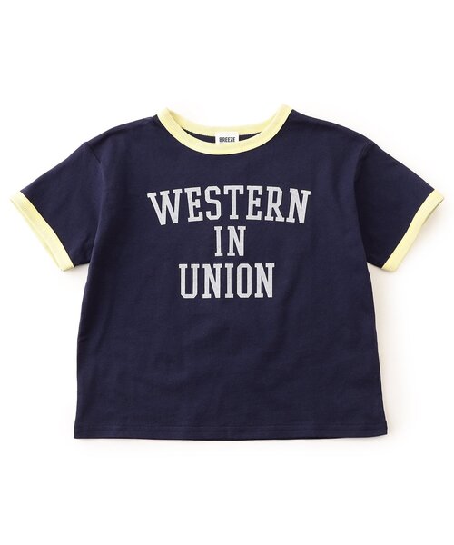 BREEZE（ブリーズ）の「【リンク】リンガー配色3柄ロゴTシャツ（Tシャツ/カットソー・キッズ・レッド/ネイビー/アイボリー・110/100/90/80/120/140/130）」の18枚目の写真