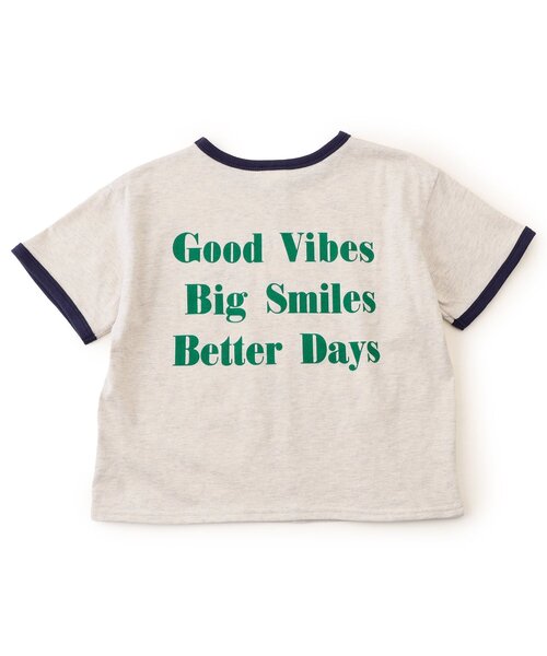 BREEZE（ブリーズ）の「【リンク】リンガー配色3柄ロゴTシャツ（Tシャツ/カットソー・キッズ・レッド/ネイビー/アイボリー・110/100/90/80/120/140/130）」の20枚目の写真