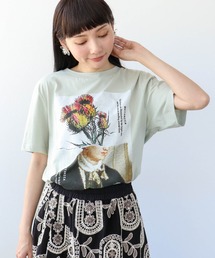 Three Four Time（スリーフォータイム）の「アートプリントTシャツ（Tシャツ/カットソー）」