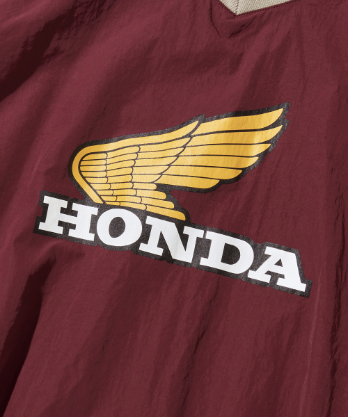 PHYPS MOTORCYCLE（フィップスモーターサイクル）の「Vintage Logo Speed Track nylon Long Sleeve Burgundy（Tシャツ/カットソー・レディース・その他・MEDIUM/LARGE/SMALL/X-LARGE）」の3枚目の写真
