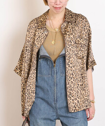 【COUTURE D'ADAM/クチュールドアダム】Leopard Italian Print  Shirt
