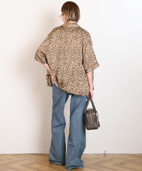 Couture d'adam(クチュールドアダム)の「【COUTURE D'ADAM/クチュールドアダム】Leopard Italian Print Shirt(シャツ/ブラウス・レディース・キャメル・FREE)」の4枚目の写真