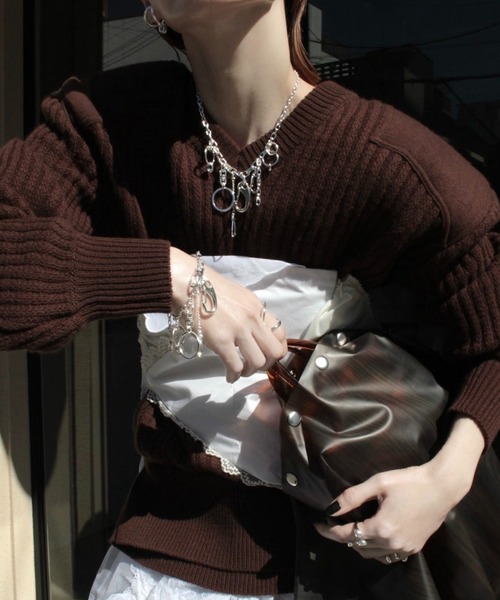 Soierie（ソワリー）の「バーベル ピンキー リング /  Barbell pinky ring（リング・レディース・シルバー・FREE）」の11枚目の写真