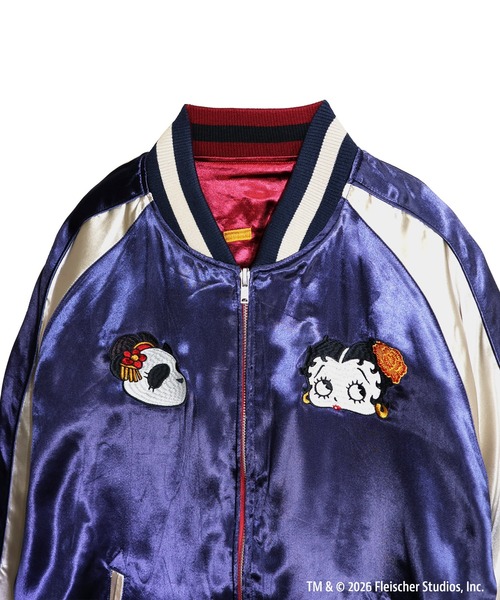 BETTY BOOP(ベティ・ブープ)の「BETTY BOOP×PANDIESTA OIRAN-DOUCHU BETTYリバーシブルスカジャン(M2)(スカジャン・メンズ・ワイン/ブラック・M/XXL/XL/L)」の14枚目の写真