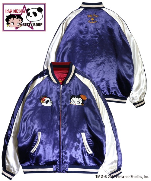BETTY BOOP(ベティ・ブープ)の「BETTY BOOP×PANDIESTA OIRAN-DOUCHU BETTYリバーシブルスカジャン(M2)(スカジャン・メンズ・ワイン/ブラック・M/XXL/XL/L)」の12枚目の写真