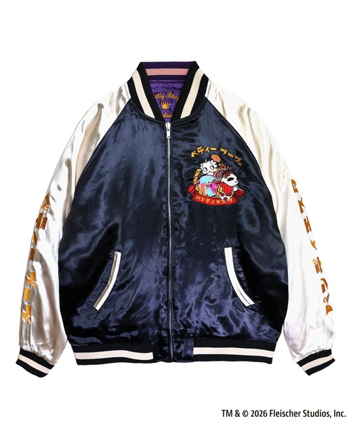 BETTY BOOP(ベティ・ブープ)の「BETTY BOOP×PANDIESTA OIRAN-DOUCHU BETTYリバーシブルスカジャン(M2)(スカジャン・メンズ・ワイン/ブラック・M/XXL/XL/L)」の21枚目の写真