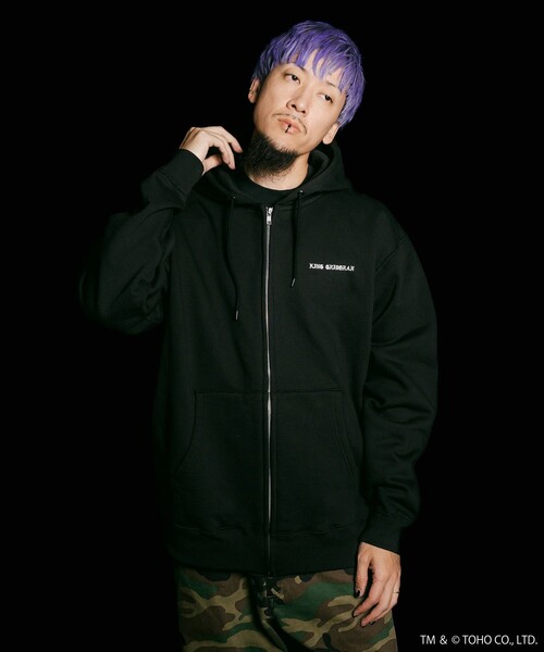 Subciety(サブサエティ)の「GODZILLA VS. KING GHIDORAH 1991 hoodie(ベスト・メンズ・グレー/ブラック・LARGE/MEDIUM/X-LARGE)」の13枚目の写真