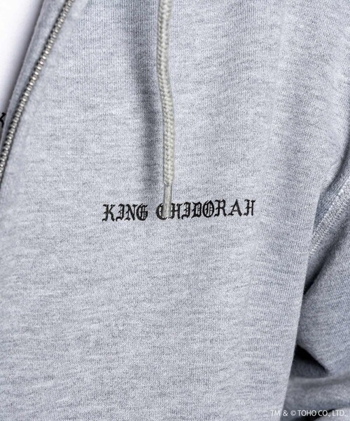 Subciety(サブサエティ)の「GODZILLA VS. KING GHIDORAH 1991 hoodie(ベスト・メンズ・グレー/ブラック・LARGE/MEDIUM/X-LARGE)」の8枚目の写真