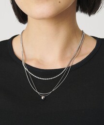 BEAUTY&YOUTH UNITED ARROWS | メタルトップ ミックスチェーン 3連 ネックレス(ネックレス)