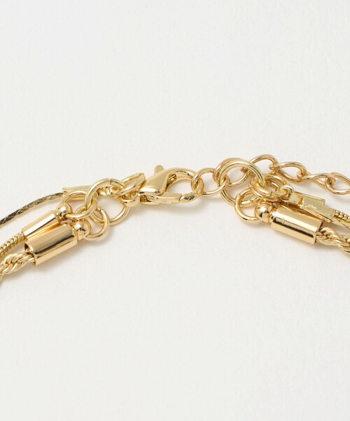 BEAUTY&YOUTH UNITED ARROWS(ビューティーアンドユースユナイテッドアローズ)の「メタルトップ ミックスチェーン 3連 ネックレス(ネックレス・レディース・シルバー/ゴールド・FREE)」の6枚目の写真