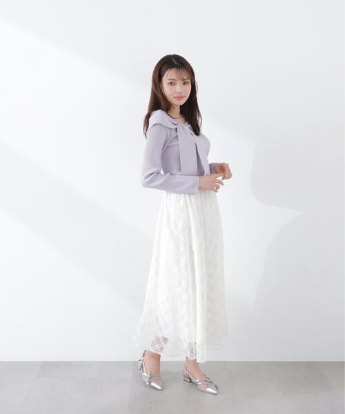 PROPORTION BODY DRESSING（プロポーションボディドレッシング）の「シアーチェックフレアスカート / 1216120310（スカート・レディース・ピンク/ホワイト系その他・MEDIUM/P/S）」の11枚目の写真