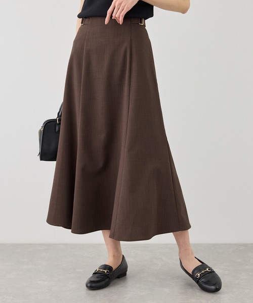 ROPE' PICNIC（ロペピクニック）の「カナパ サイドベルトマーメイドスカート/セットアップ対応・UV・抗菌防臭・接触冷感（スカート・レディース・グレー/グリーン系その他/ベージュ系その他2/ダークブラウン/ネイビー/ベージュ・M/S/L）」の3枚目の写真