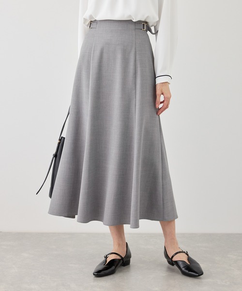 ROPE' PICNIC（ロペピクニック）の「カナパ サイドベルトマーメイドスカート/セットアップ対応・UV・抗菌防臭・接触冷感（スカート・レディース・グレー/グリーン系その他/ベージュ系その他2/ダークブラウン/ネイビー/ベージュ・M/S/L）」の2枚目の写真