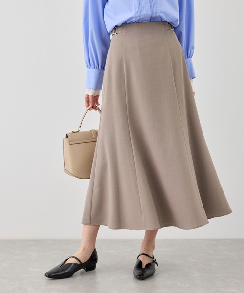 ROPE' PICNIC（ロペピクニック）の「カナパ サイドベルトマーメイドスカート/セットアップ対応・UV・抗菌防臭・接触冷感（スカート・レディース・グレー/グリーン系その他/ベージュ系その他2/ダークブラウン/ネイビー/ベージュ・M/S/L）」の5枚目の写真