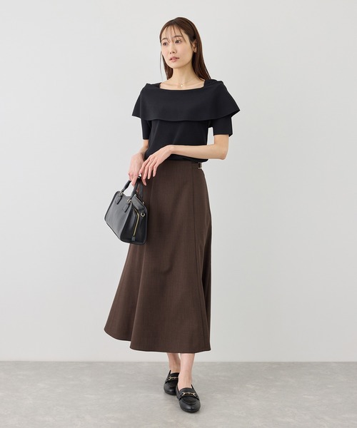 ROPE' PICNIC（ロペピクニック）の「カナパ サイドベルトマーメイドスカート/セットアップ対応・UV・抗菌防臭・接触冷感（スカート・レディース・グレー/グリーン系その他/ベージュ系その他2/ダークブラウン/ネイビー/ベージュ・M/S/L）」の15枚目の写真