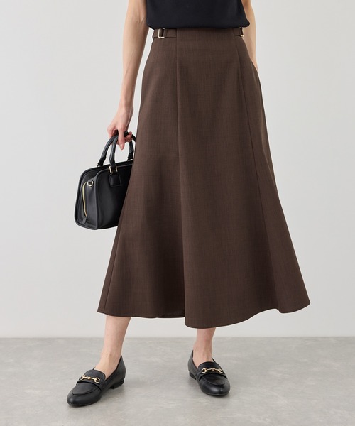 ROPE' PICNIC（ロペピクニック）の「カナパ サイドベルトマーメイドスカート/セットアップ対応・UV・抗菌防臭・接触冷感（スカート・レディース・グレー/グリーン系その他/ベージュ系その他2/ダークブラウン/ネイビー/ベージュ・M/S/L）」の16枚目の写真