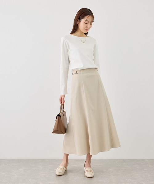 ROPE' PICNIC（ロペピクニック）の「カナパ サイドベルトマーメイドスカート/セットアップ対応・UV・抗菌防臭・接触冷感（スカート・レディース・グレー/グリーン系その他/ベージュ系その他2/ダークブラウン/ネイビー/ベージュ・M/S/L）」の21枚目の写真