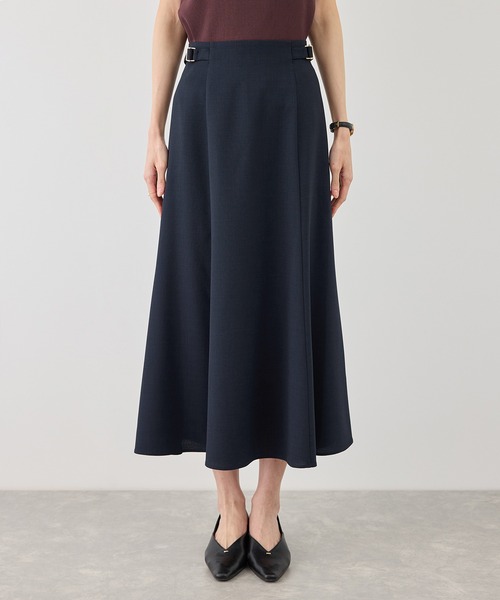 ROPE' PICNIC（ロペピクニック）の「カナパ サイドベルトマーメイドスカート/セットアップ対応・UV・抗菌防臭・接触冷感（スカート・レディース・グレー/グリーン系その他/ベージュ系その他2/ダークブラウン/ネイビー/ベージュ・M/S/L）」の8枚目の写真