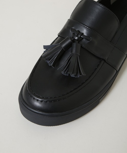 NANO universe(ナノユニバース)の「タッセルローファースニーカー(ローファー・メンズ・ブラック・S/M/L)」の6枚目の写真