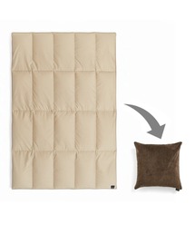 TAION（タイオン）の「【TAION(タイオン)】ルームダウン 超軽量 800FP 羽毛布団 ダウン150%UP クッションカバー付き（セミダブルサイズ）（寝具）」