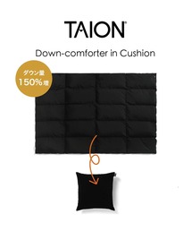 TAION（タイオン）の「【TAION(タイオン)】ルームダウン 超軽量 800FP 羽毛布団 ダウン150%UP クッションカバー付き（セミダブルサイズ）（寝具）」
