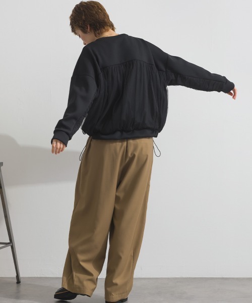 Fizz(フィズ)の「ダンボールチュールワイドプルオーバー(スウェット・レディース・ライトブルー/アイボリー/ブラック・M)」の17枚目の写真