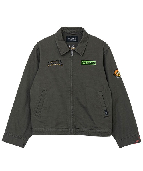 TOY　MACHINE（トイ　マシーン）の「TM BRAIN STEELERS WORK JACKET（その他アウター・メンズ・ブラック/オリーブ・M/L/XL）」の10枚目の写真