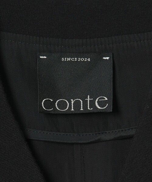 新品タグ付　conte コンテ　サテン ジップブルゾン conte＞サテン ジップブルゾン（ブルゾン）｜conte（コンテ）の