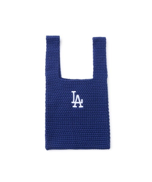 NEW ERA(ニューエラ)の「NEW ERA KNIT TOTE BAG LOS ANGELES DODGERS(ニューエラ ニット トートバッグ ロサンゼルス・ドジャース)(トートバッグ・メンズ・ブルー系・ONE SIZE)」の1枚目の写真