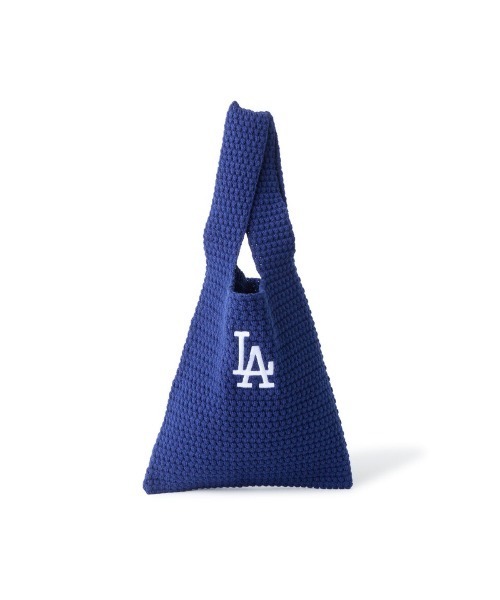 NEW ERA(ニューエラ)の「NEW ERA KNIT TOTE BAG LOS ANGELES DODGERS(ニューエラ ニット トートバッグ ロサンゼルス・ドジャース)(トートバッグ・メンズ・ブルー系・ONE SIZE)」の3枚目の写真