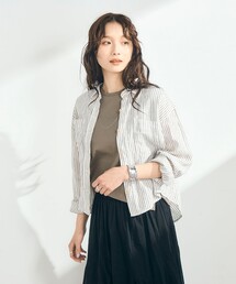 fredy emue | LINEN100 クロップドシャツ(シャツ/ブラウス)