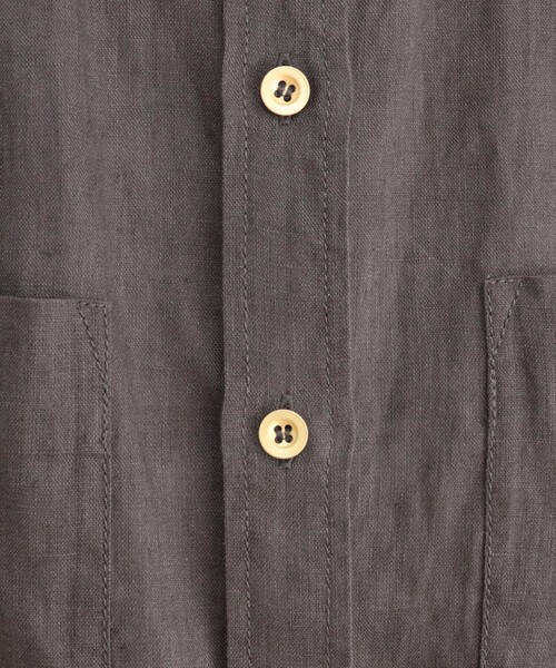 fredy emue(フレディエミュ)の「LINEN100 クロップドシャツ(シャツ/ブラウス・レディース・ブルー系その他/チャコールグレー/ベージュ/ベビーピンク/ベージュ系その他・38)」の20枚目の写真