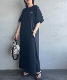 UNIVERSAL OVERALL | 【WEB先行予約】[UNIVERSAL OVERALL/ユニバーサルオーバーオール] 別注 異素材切り替え マキシ丈ワンピース(ワンピース)