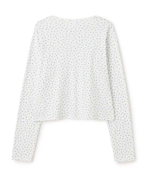 petit main LIEN（プティマインリアン）の「【親子リンク】UV針抜きカットカーディガン（カーディガン/ボレロ・レディース・トップグレー/オフホワイト/カラフル・F）」の4枚目の写真