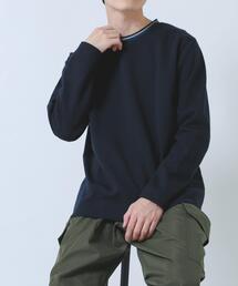 ITEMS URBANRESEARCH | ヘリンボンリブロングスリーブカットソー(Tシャツ/カットソー)