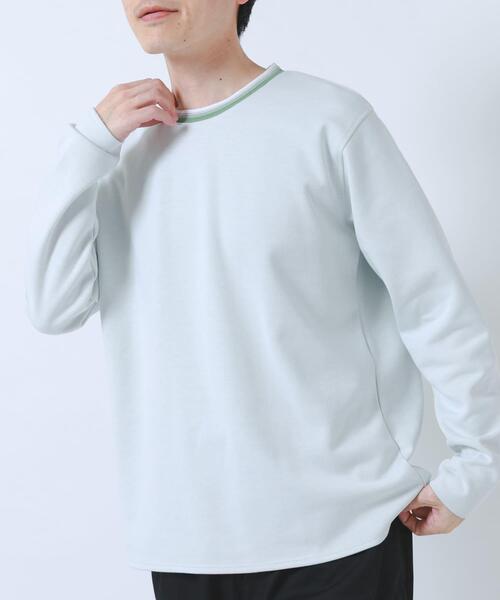 ITEMS URBANRESEARCH（アイテムズ アーバンリサーチ）の「ヘリンボンリブロングスリーブカットソー（Tシャツ/カットソー・メンズ・グレー/ブラック/ホワイト/ネイビー・LARGE/MEDIUM）」の13枚目の写真