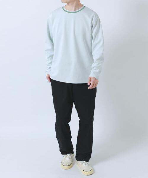 ITEMS URBANRESEARCH（アイテムズ アーバンリサーチ）の「ヘリンボンリブロングスリーブカットソー（Tシャツ/カットソー・メンズ・グレー/ブラック/ホワイト/ネイビー・LARGE/MEDIUM）」の14枚目の写真