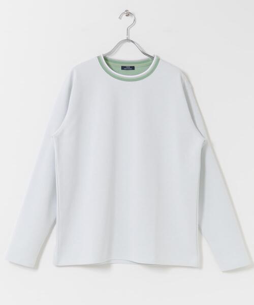 ITEMS URBANRESEARCH（アイテムズ アーバンリサーチ）の「ヘリンボンリブロングスリーブカットソー（Tシャツ/カットソー・メンズ・グレー/ブラック/ホワイト/ネイビー・LARGE/MEDIUM）」の15枚目の写真