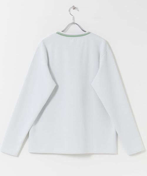 ITEMS URBANRESEARCH（アイテムズ アーバンリサーチ）の「ヘリンボンリブロングスリーブカットソー（Tシャツ/カットソー・メンズ・グレー/ブラック/ホワイト/ネイビー・LARGE/MEDIUM）」の16枚目の写真