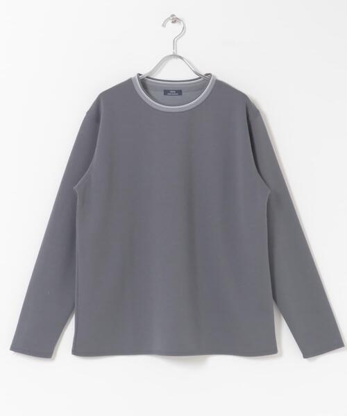 ITEMS URBANRESEARCH（アイテムズ アーバンリサーチ）の「ヘリンボンリブロングスリーブカットソー（Tシャツ/カットソー・メンズ・グレー/ブラック/ホワイト/ネイビー・LARGE/MEDIUM）」の22枚目の写真