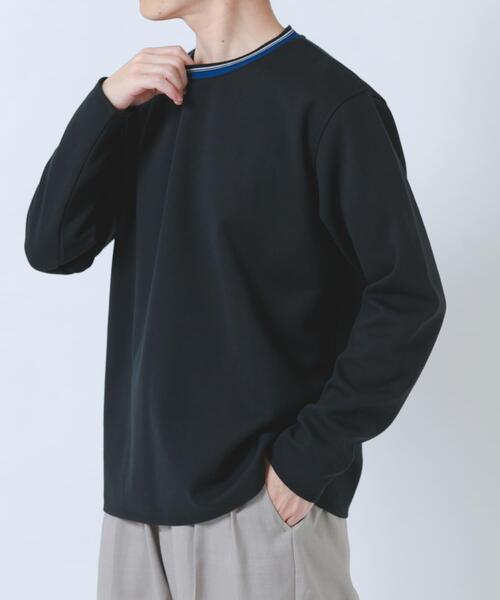 ITEMS URBANRESEARCH(アイテムズ アーバンリサーチ)の「ヘリンボンリブロングスリーブカットソー(Tシャツ/カットソー・メンズ・グレー/ブラック/ホワイト/ネイビー・LARGE/MEDIUM)」の20枚目の写真