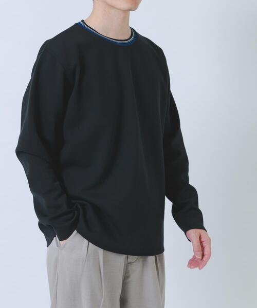 ITEMS URBANRESEARCH(アイテムズ アーバンリサーチ)の「ヘリンボンリブロングスリーブカットソー(Tシャツ/カットソー・メンズ・グレー/ブラック/ホワイト/ネイビー・LARGE/MEDIUM)」の21枚目の写真