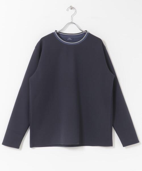 ITEMS URBANRESEARCH（アイテムズ アーバンリサーチ）の「ヘリンボンリブロングスリーブカットソー（Tシャツ/カットソー・メンズ・グレー/ブラック/ホワイト/ネイビー・LARGE/MEDIUM）」の9枚目の写真