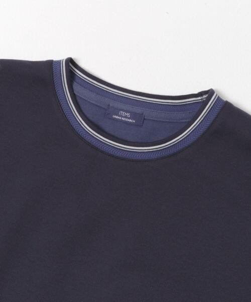 ITEMS URBANRESEARCH（アイテムズ アーバンリサーチ）の「ヘリンボンリブロングスリーブカットソー（Tシャツ/カットソー・メンズ・グレー/ブラック/ホワイト/ネイビー・LARGE/MEDIUM）」の10枚目の写真