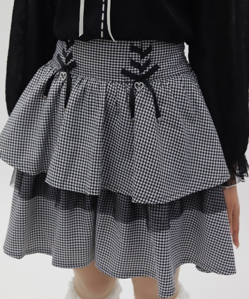 axes femme POETIQUE(アクシーズファムポエティック)の「リボン付きティアードスカパン(その他パンツ・レディース・ブラック/ブルー/グレー・MEDIUM)」の9枚目の写真