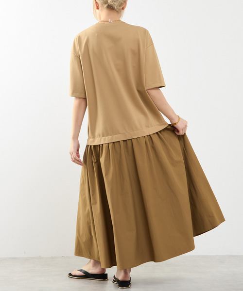 SOFFITTO(ソフィット)の「ドッキングワンピース(ワンピース・レディース・ダークベージュ/ブラック・S/M)」の9枚目の写真